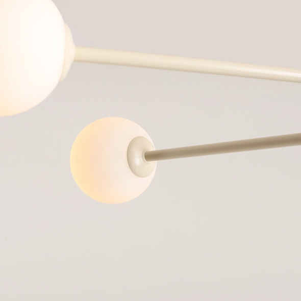 Artera :: Lampa wisząca Pinne 4 szer. 87 cm kremowa
