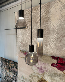 Z ekspozycji -  Aqform :: Lampa wisząca Modern Glass 3 klosze