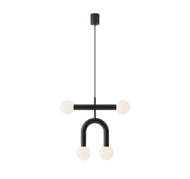 Robin :: Lampa wisząca Rigoberta Duo Super Curved czarna szer. 49,5 cm