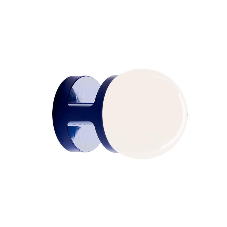 Ferroluce :: Lampa ścienna / kinkiet Habea śr. 16 cm niebieska