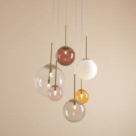 Artera :: Lampa wisząca Bosso 6 szer. 47 cm wielokolorowa