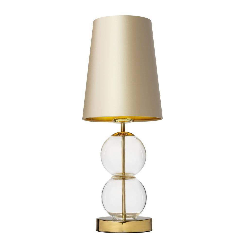 Kaspa :: Lampa stołowa Coco transparentno-złota wys. 54 cm