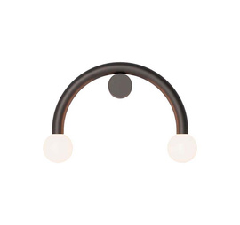 Robin :: Lampa ścienna / kinkiet Rigoberta Direct Curved czarna szer. 50 cm