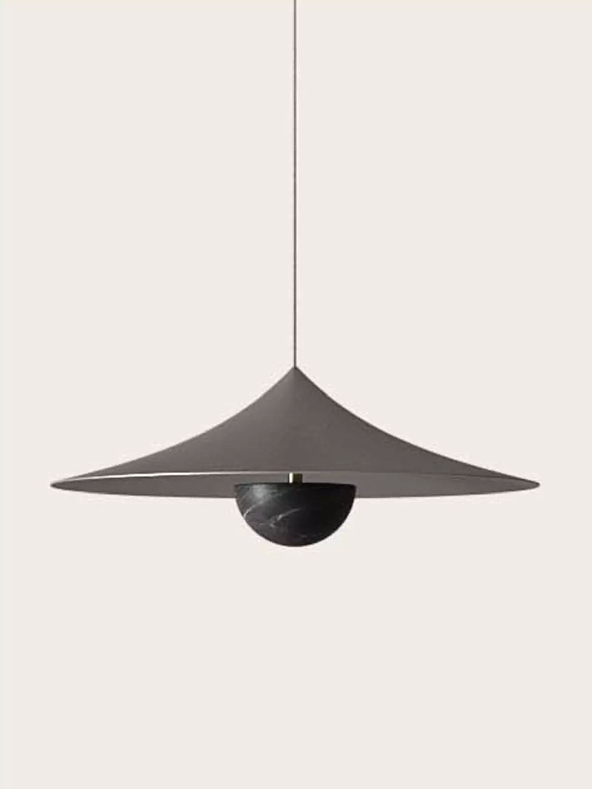 Aromas :: Lampa wisząca Hat śr. 40 cm czarna czarny marmur
