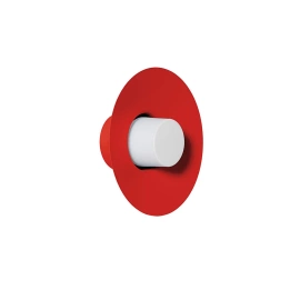 Ummo :: Lampa ścienna / kinkiet Caponio W A śr. 28 cm czerwona