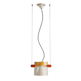 Ferroluce :: Lampa wisząca Yakitori szer. 41 cm kremowa