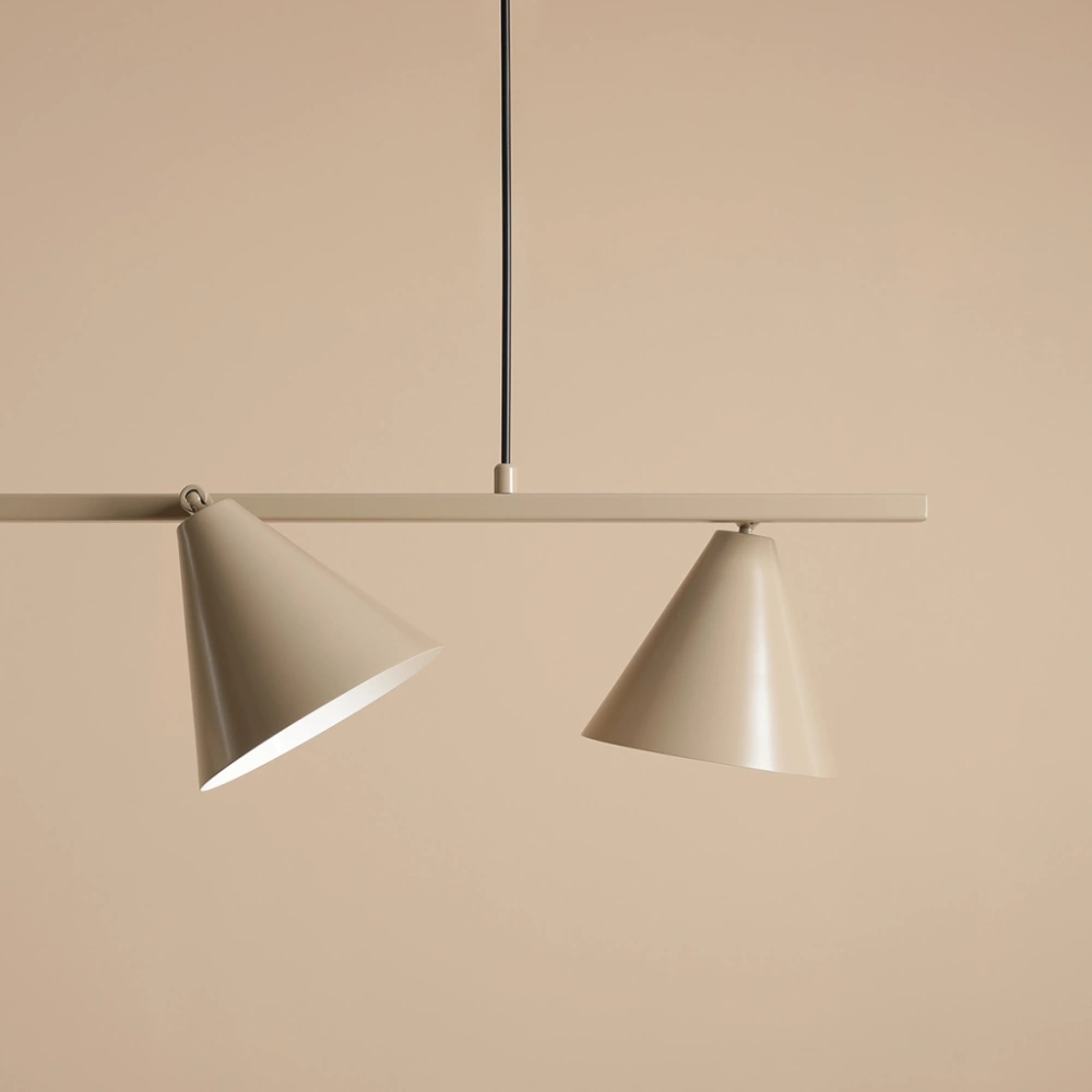 Artera::Lampa wisząca Form 4 szer. 120 cm beżowa