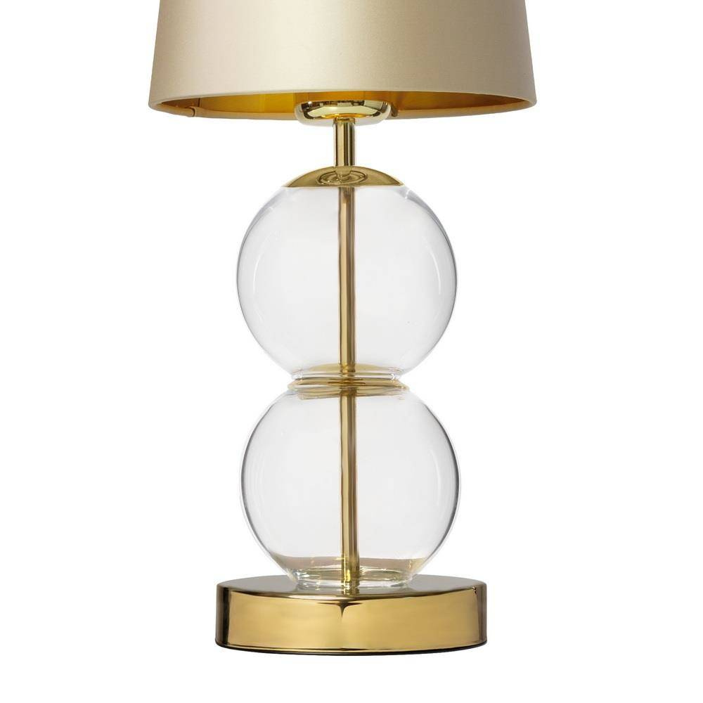 Kaspa :: Lampa stołowa Coco transparentno-złota wys. 54 cm