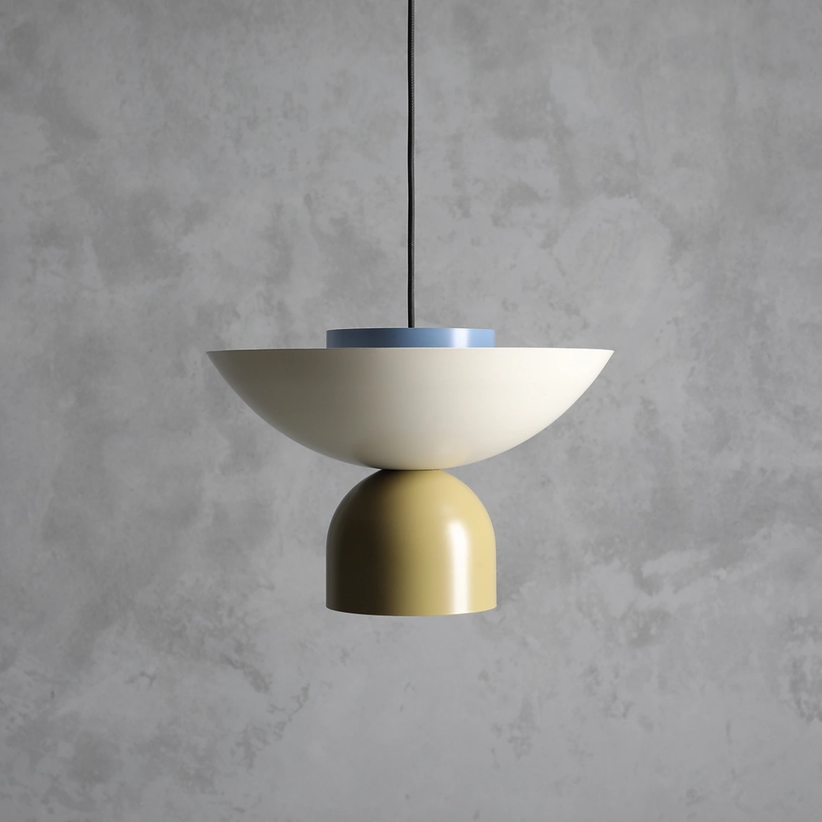 Artera :: Lampa wisząca Ilia śr. 37 cm kremowo-pistacjowo-niebieska