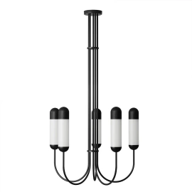 Ummo :: Lampa wisząca Funsui B M czarna szer. 73,7 cm