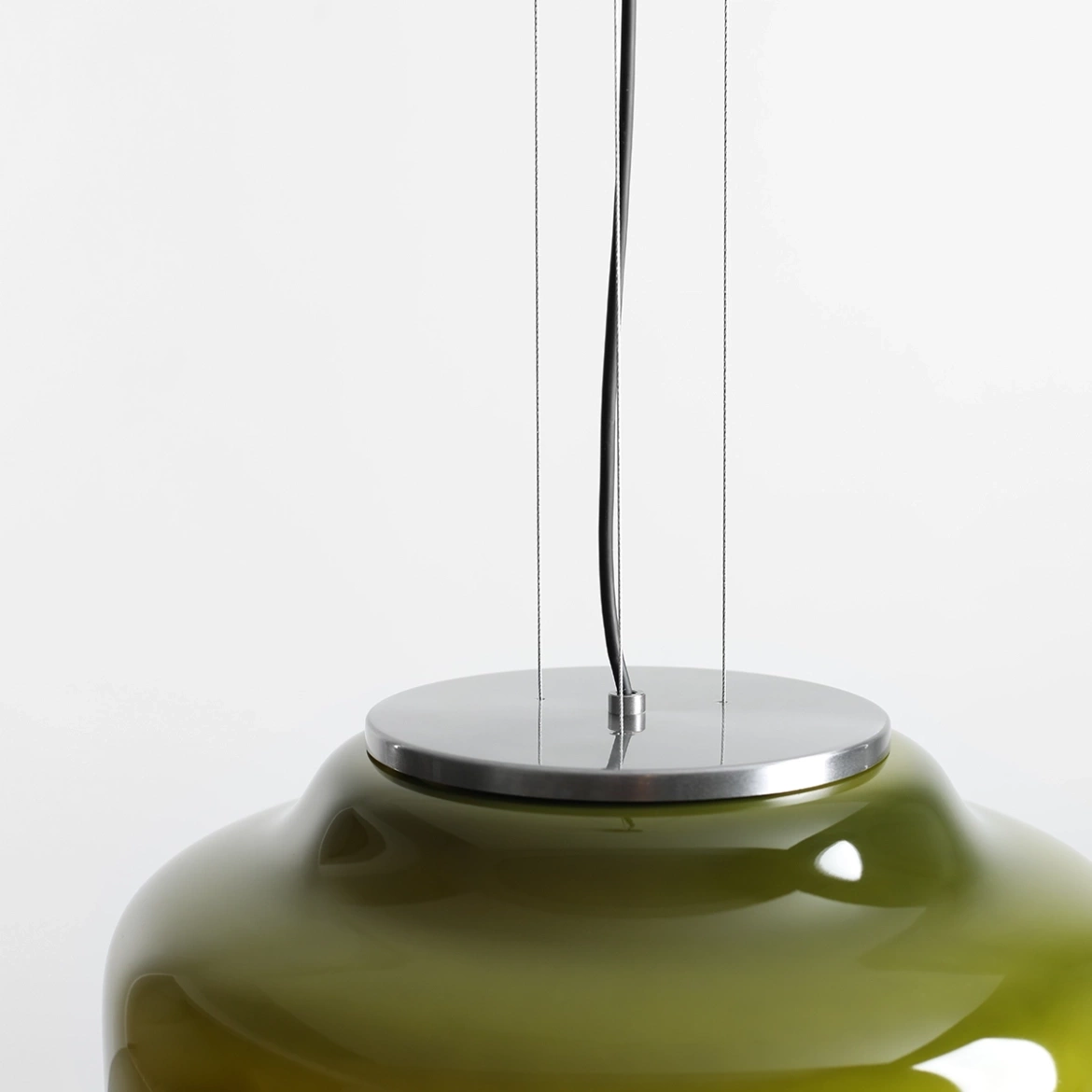 Artera :: Lampa wisząca Bonbon 2.0 Orange rozm. L śr. 40 cm zielona / stalowe mocowanie
