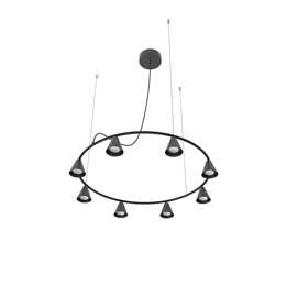 Robin :: Żyrandol Rimini okrągły czarna