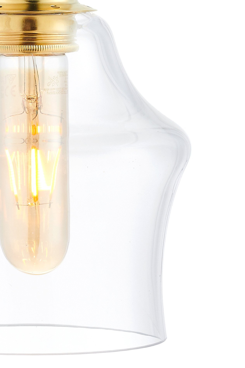 Kaspa :: Lampa wisząca Longis na listwie Plafon 4 Gold