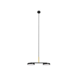 Robin :: Lampa wisząca Rafaela Duo 27K czarna z mosiężnym wykończeniem