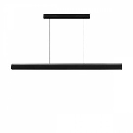 Kaspa :: Lampa wisząca Linea Dim LED ze ściemniaczem czarna szer. 140 cm