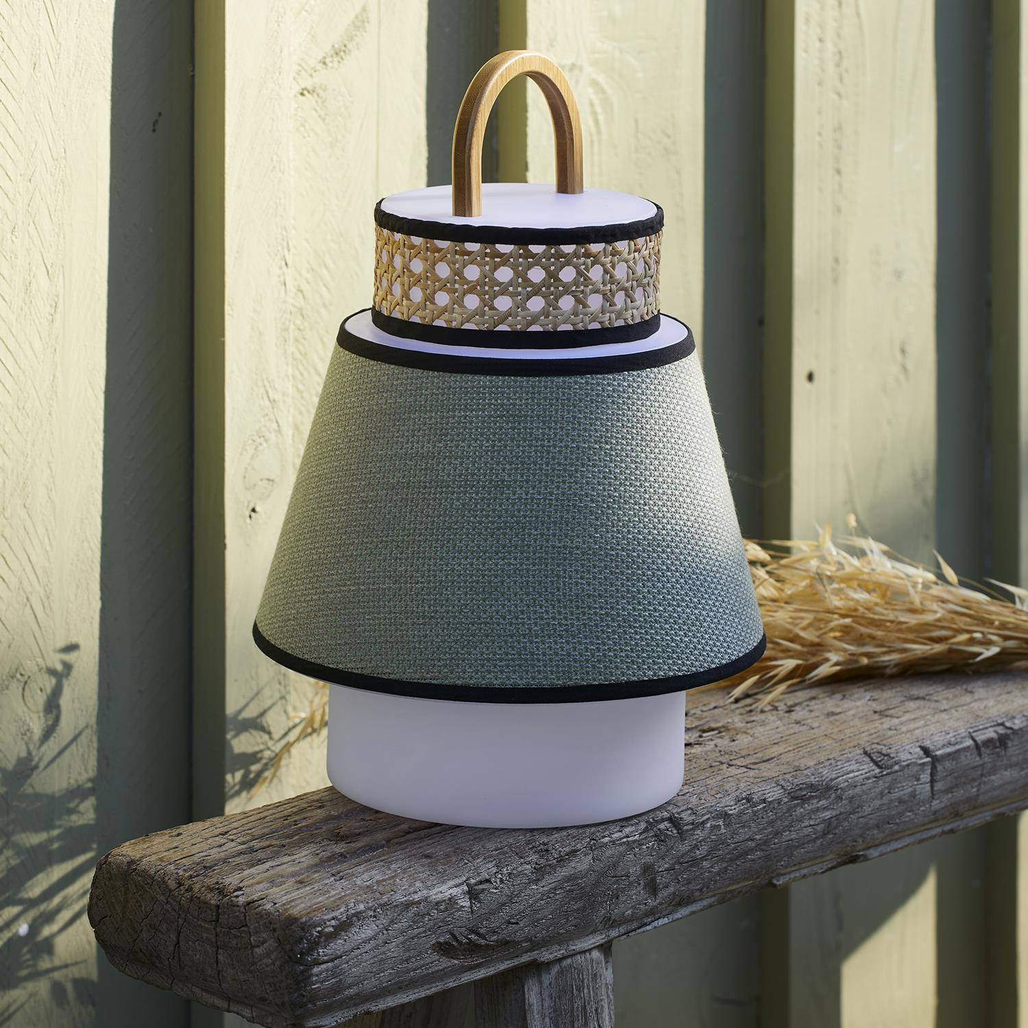 Market Set :: Lampa stołowa Singapour jasnozielona wys. 32,5 cm