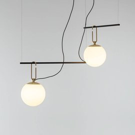 Artemide :: Lampa wisząca NH S3 czarno-złota szer. 134 cm