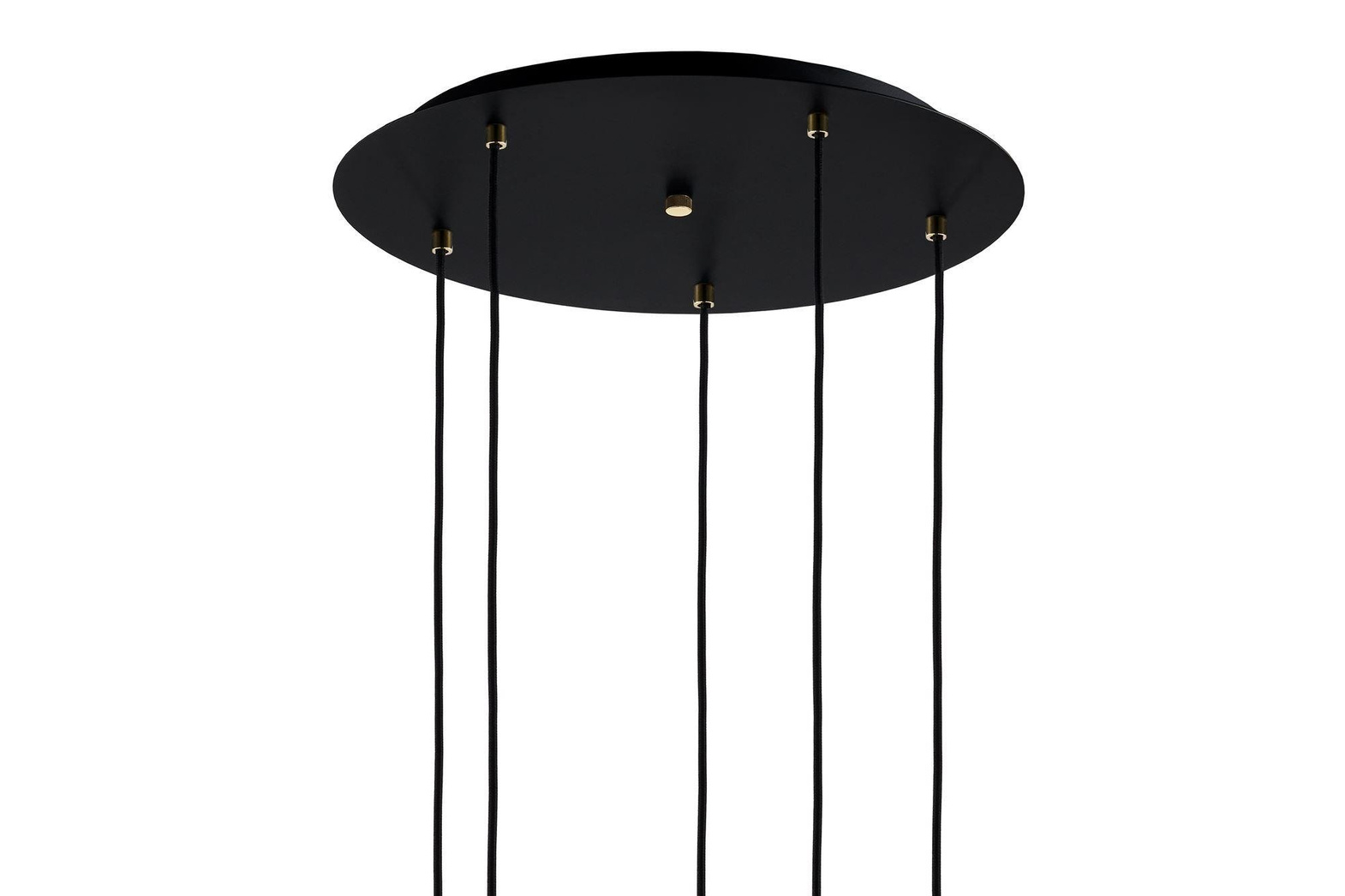 Kaspa :: Lampa wisząca Onyx 5 kloszy czarna