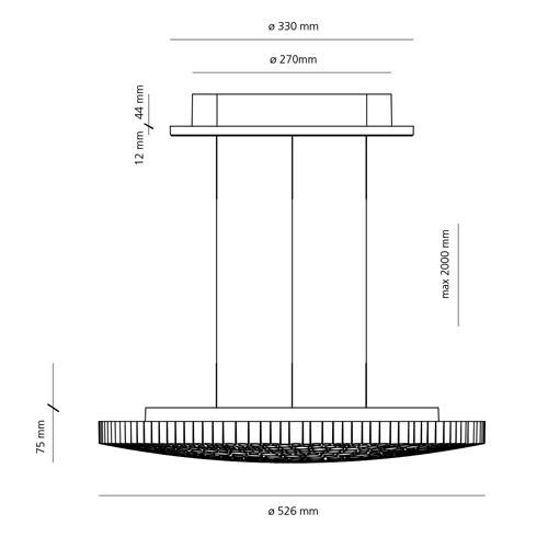 Artemide :: Lampa wisząca Calipso App Compatible biała śr. 52,5 cm