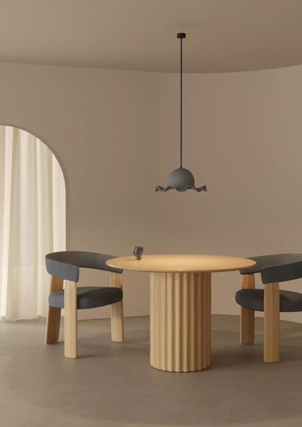 Aromas :: Lampa wisząca Chapeau śr. 36 cm ciemnozielona