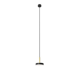 Robin :: Lampa wisząca Rafaela Mono czarna z mosiężnym wykończeniem