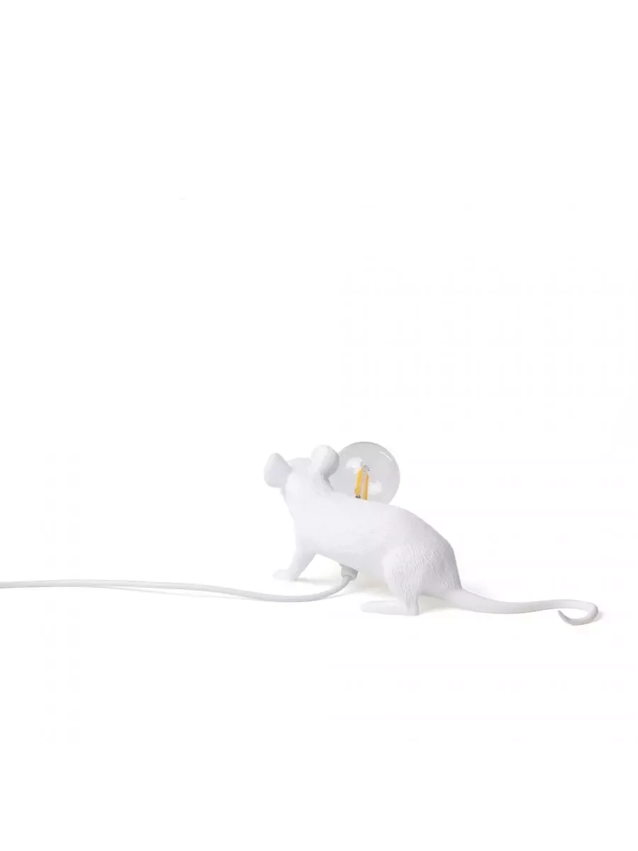 Seletti :: Lampa stołowa Mouse Lop biała 