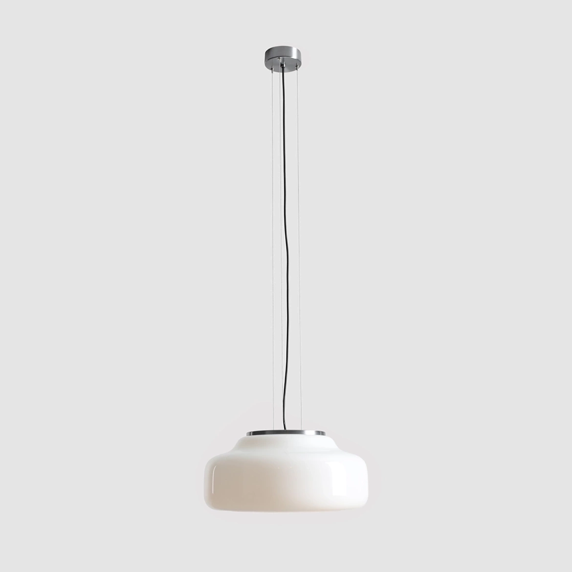 Artera :: Lampa wisząca Bonbon 2.0 Almond rozm. L śr. 40 cm biały / stalowe mocowanie