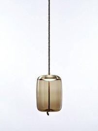 Brokis :: Lampa wisząca Knot Cilindro brązowa wys. 46 cm