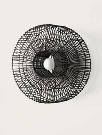 Aromas :: Lampa ścienna / kinkiet Hedula śr. 60 cm czarny