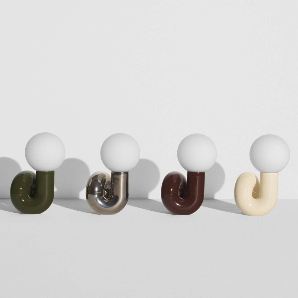 Petite Friture :: Lampa stołowa Neotenic rozm. L wys. 51 cm platynowa