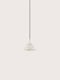 Aromas :: Lampa wisząca Anza śr. 12 cm złoty metal / biały marmur