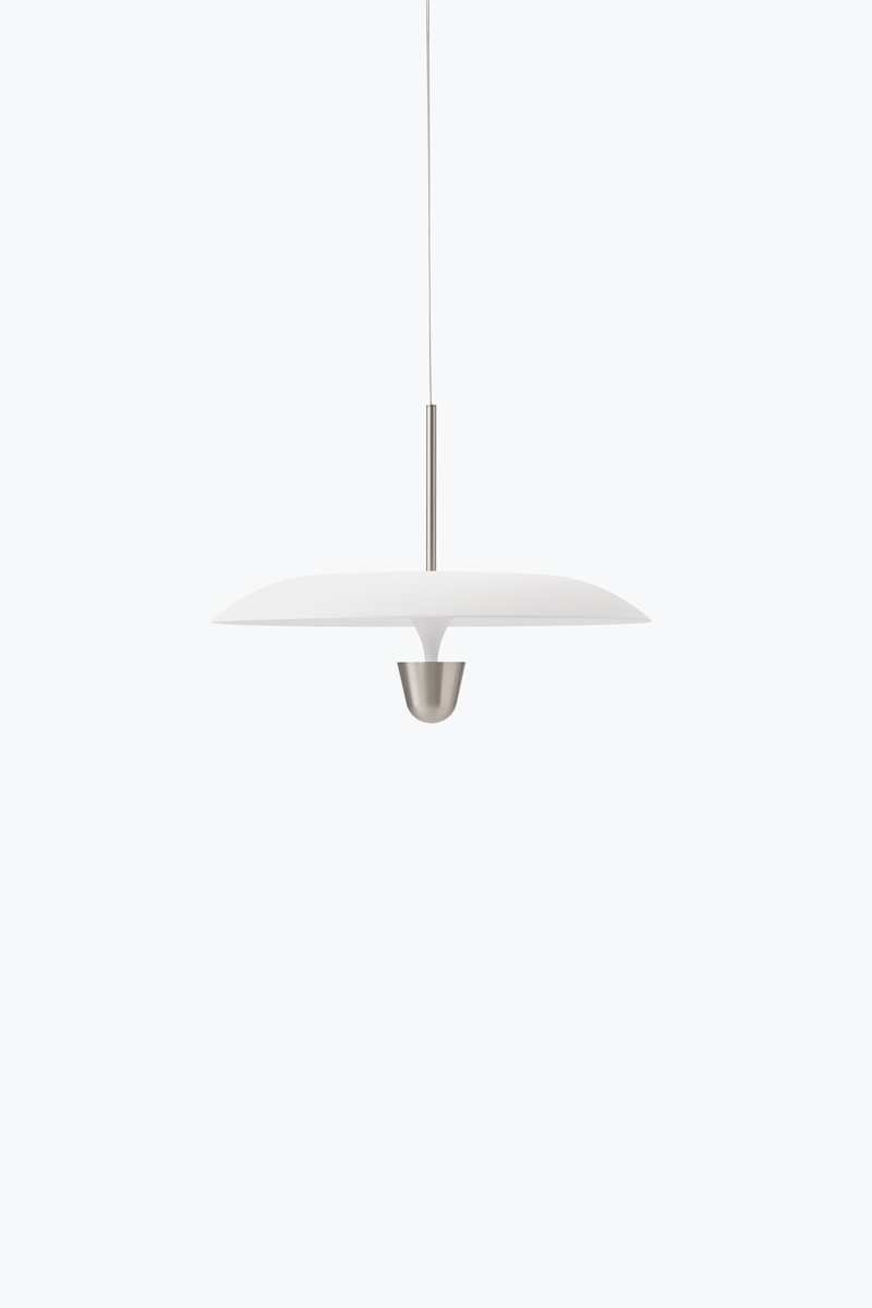 New Works :: Lampa wisząca Kantarell śr. 55 cm biała / nikiel 