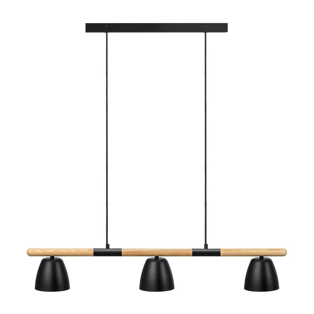 Nordlux :: Lampa wisząca Theo czarno-brązowa szer. 92,6 cm