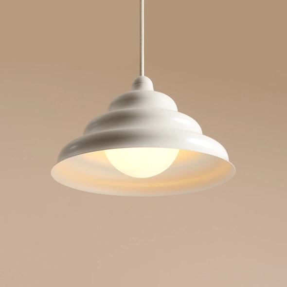 Artera :: Lampa wisząca Fala lekko kremowa rozm. M śr. 23 cm