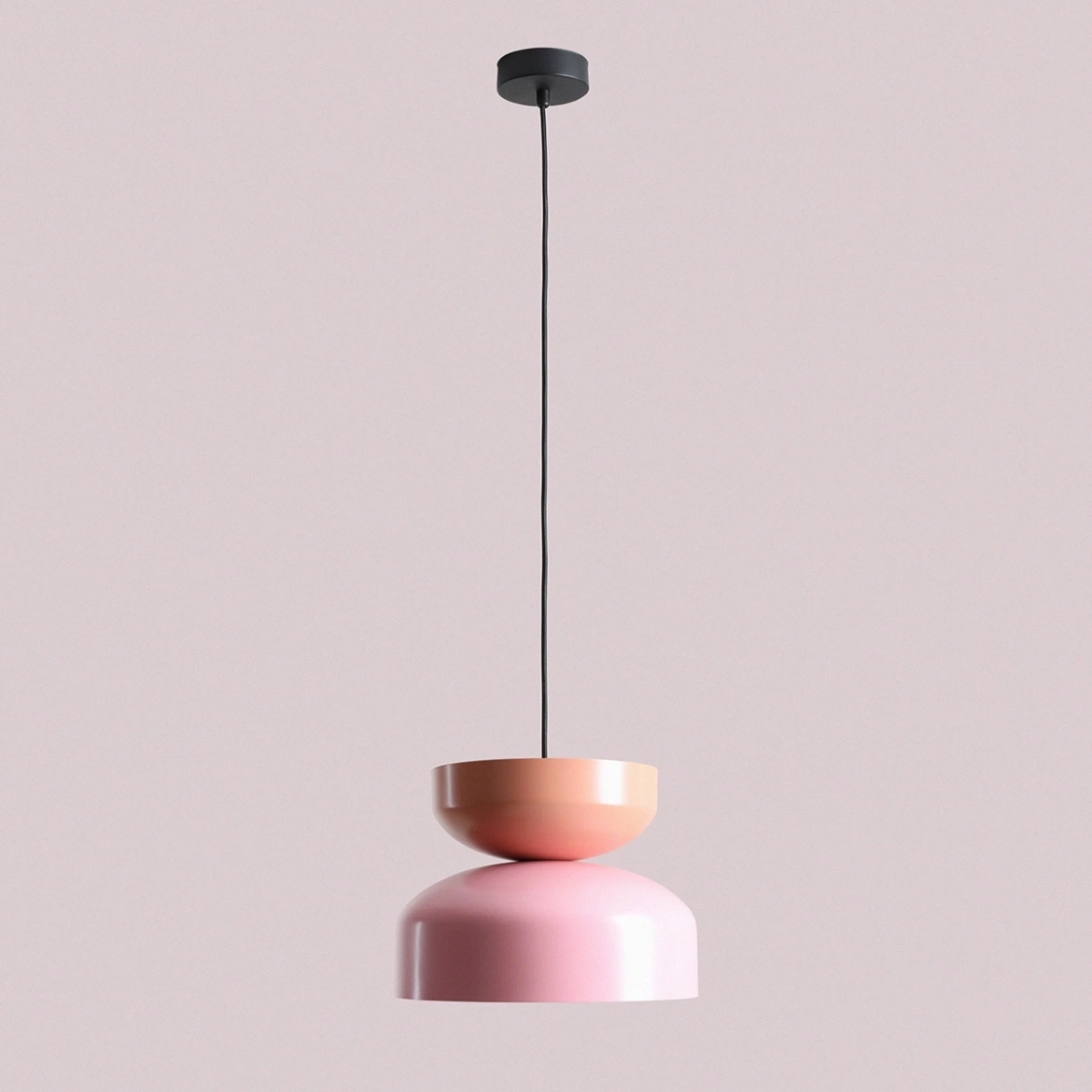Artera :: Modułowa lampa wisząca Tula w pastelowych kolorach różowy / koralowy śr. 30 cm