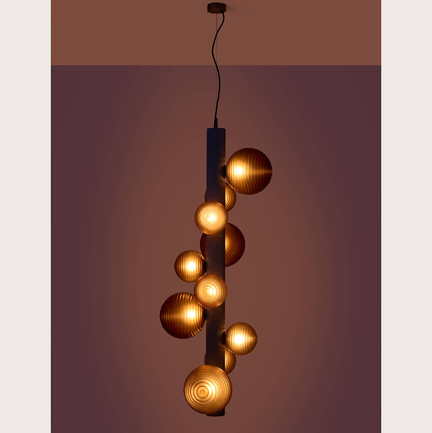 Aromas :: Lampa wisząca Lera szer. 120 cm czarna