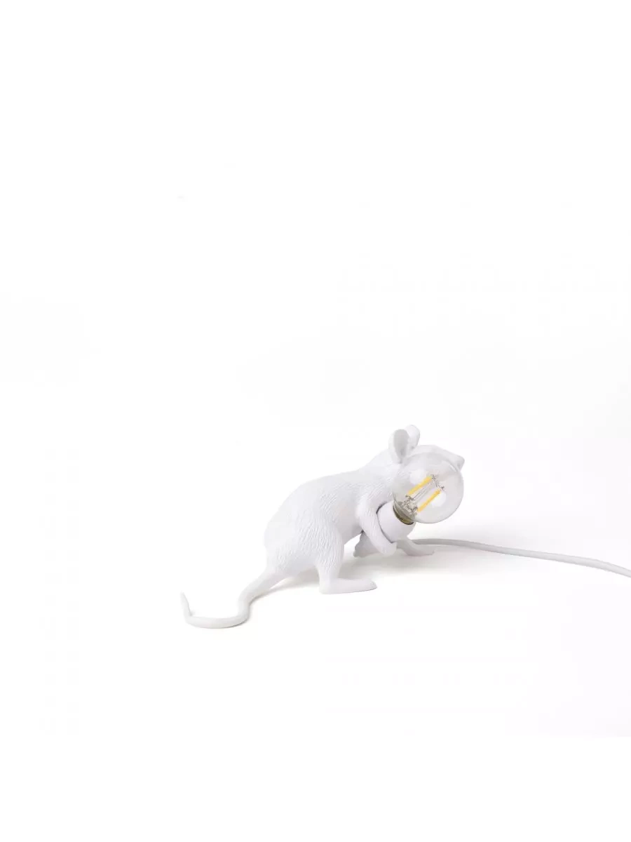 Seletti :: Lampa stołowa Mouse Lop biała 