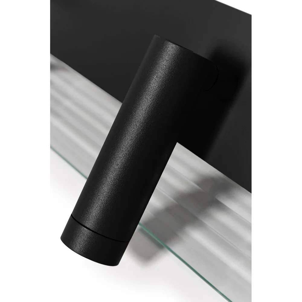Ummo :: Lampa ścienna / kinkiet RIFLO W C czarny wys. 43,5