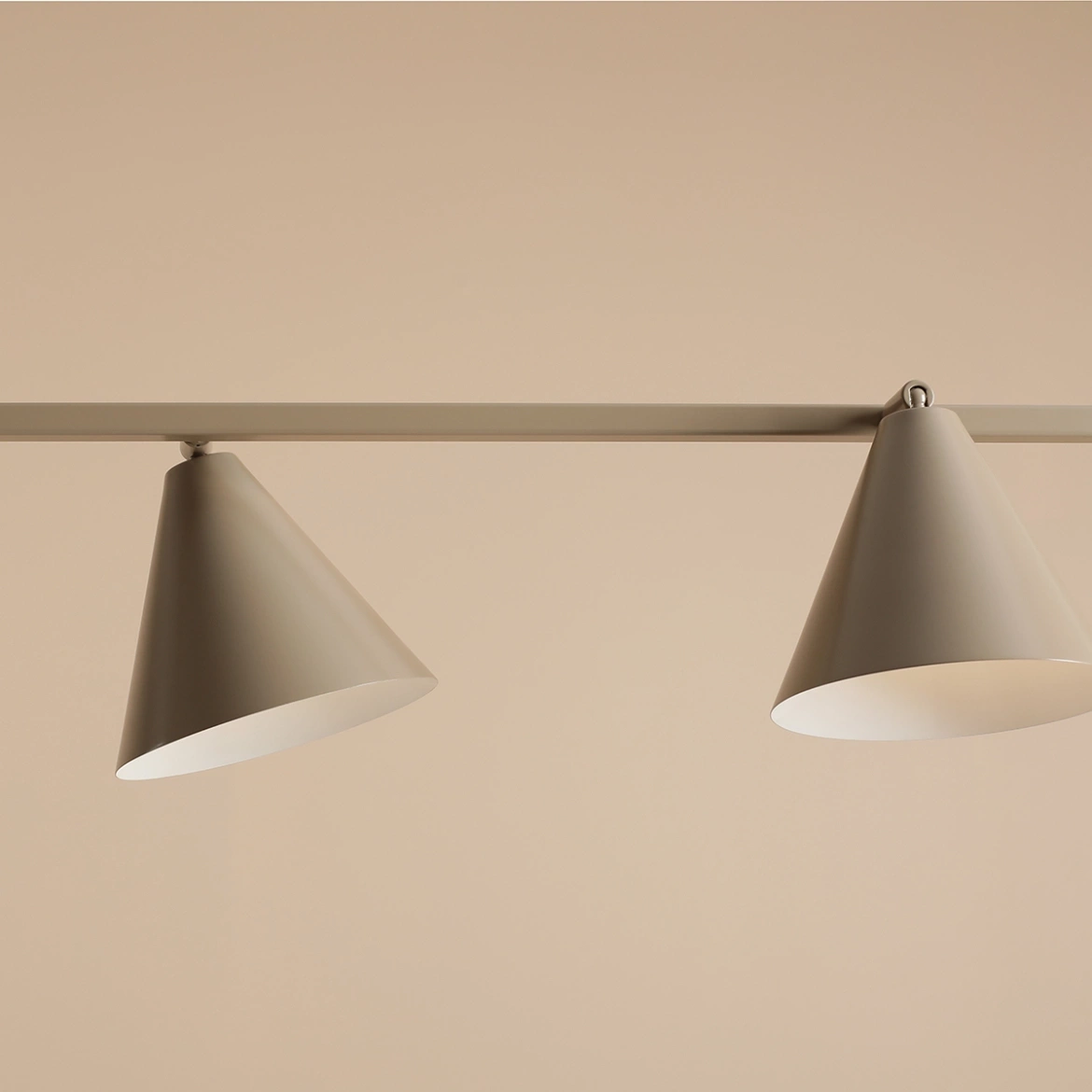 Artera::Lampa wisząca Form 4 szer. 120 cm beżowa