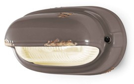 Ferroluce :: Lampa ścienna / kinkiet Vintage szary śr. 24 cm