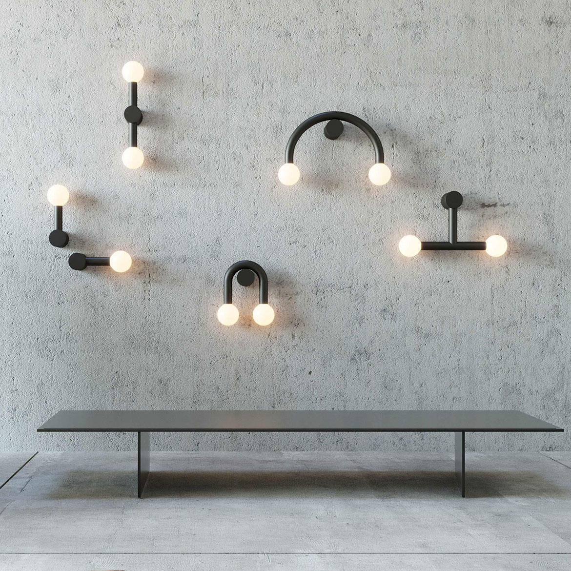 Robin :: Lampa ścienna / kinkiet Rigoberta Direct Mono wys. 28,5 cm czarna