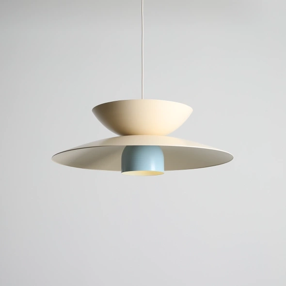 Artera :: Lampa wisząca Teya śr. 65 cm kremowo-niebieska