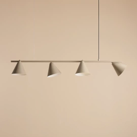 Artera::Lampa wisząca Form 4 szer. 120 cm beżowa