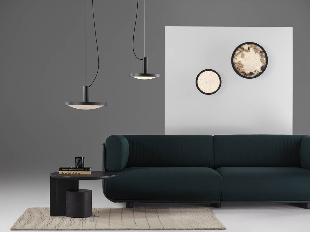 Brokis :: Lampa ścienna / Kinkiet Convex śr. 30 cm transparentna