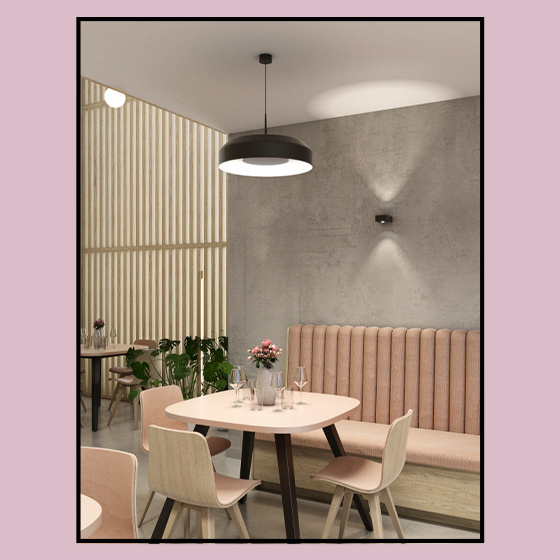 AQForm :: Lampa wisząca Maxi Ring dot LED M930 śr. 50,3 cm Phase-Control czarno-biała