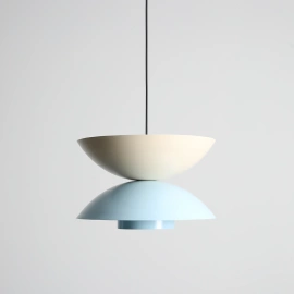 Artera :: Lampa wisząca Otti śr. 37 cm niebiesko-beżowa