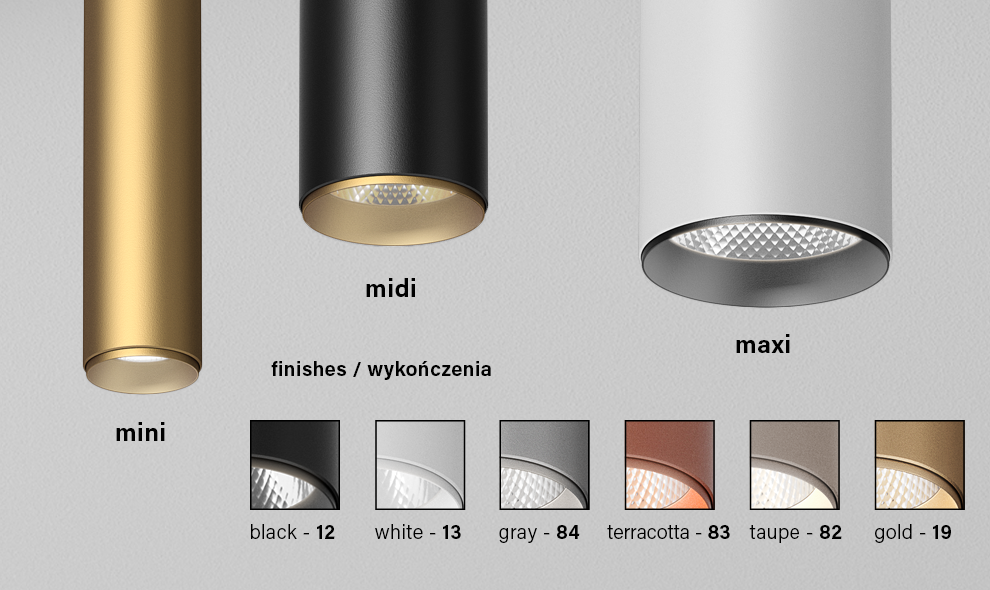 AQForm :: Oprawa natynkowa Pet Mini LED 2700K 41° wys. 12 cm biała