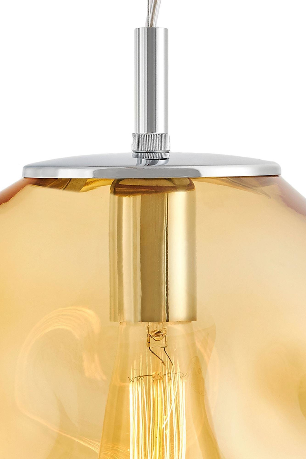 Kaspa :: Lampa wisząca Avia bursztynowa rozm. M