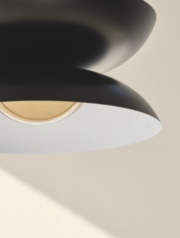 Aromas :: Lampa wisząca Yoyo czarna ze złotym środkiem śr. 56 cm