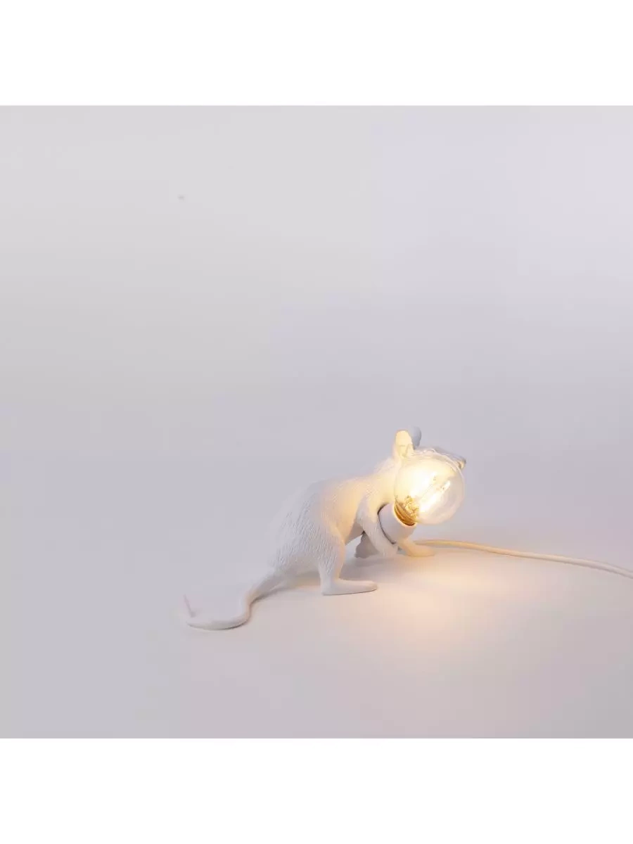 Seletti :: Lampa stołowa Mouse Lop biała 